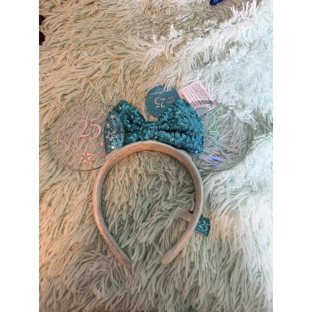 Tokyo Disney Sea 25th Anniversary Clear Sparkling Jubilee Ears Headband 2026 new
